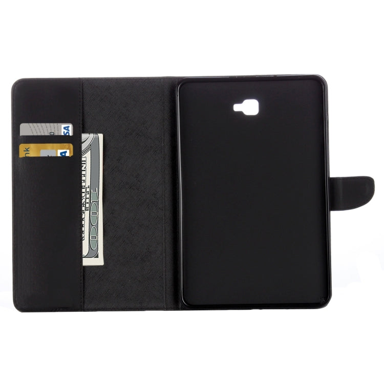For Galaxy Tab A 10.1 (2016) / P580 Simple Style Horizontal Flip Leather Case with Holder & Card Slots & Wallet