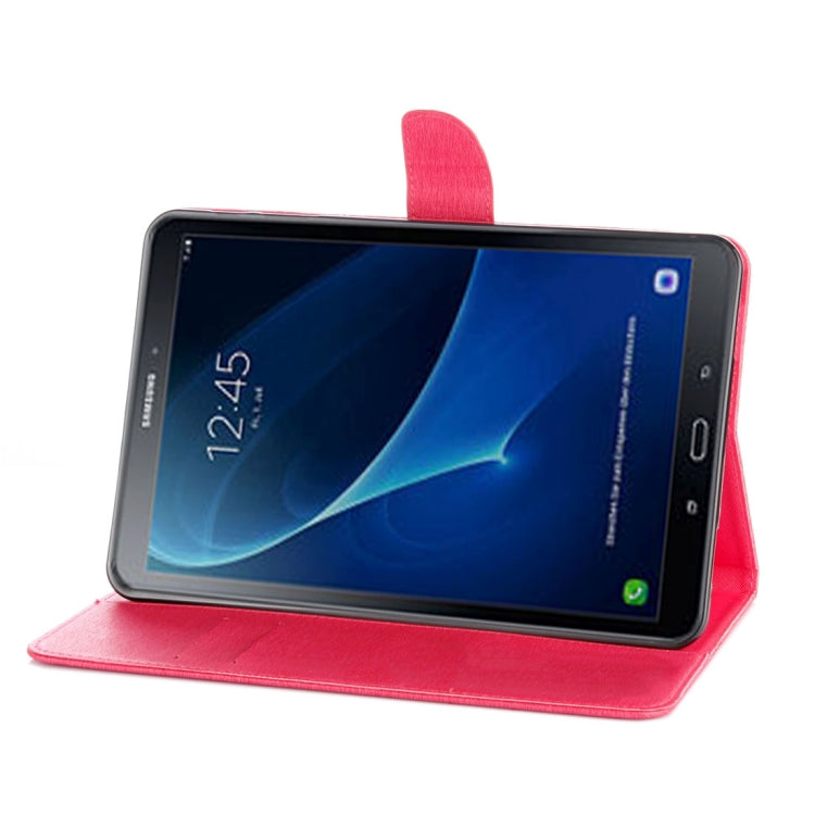 For Galaxy Tab A 10.1 (2016) / P580 Simple Style Horizontal Flip Leather Case with Holder & Card Slots & Wallet
