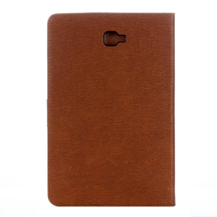 For Galaxy Tab A 10.1 (2016) / P580 Simple Style Horizontal Flip Leather Case with Holder & Card Slots & Wallet
