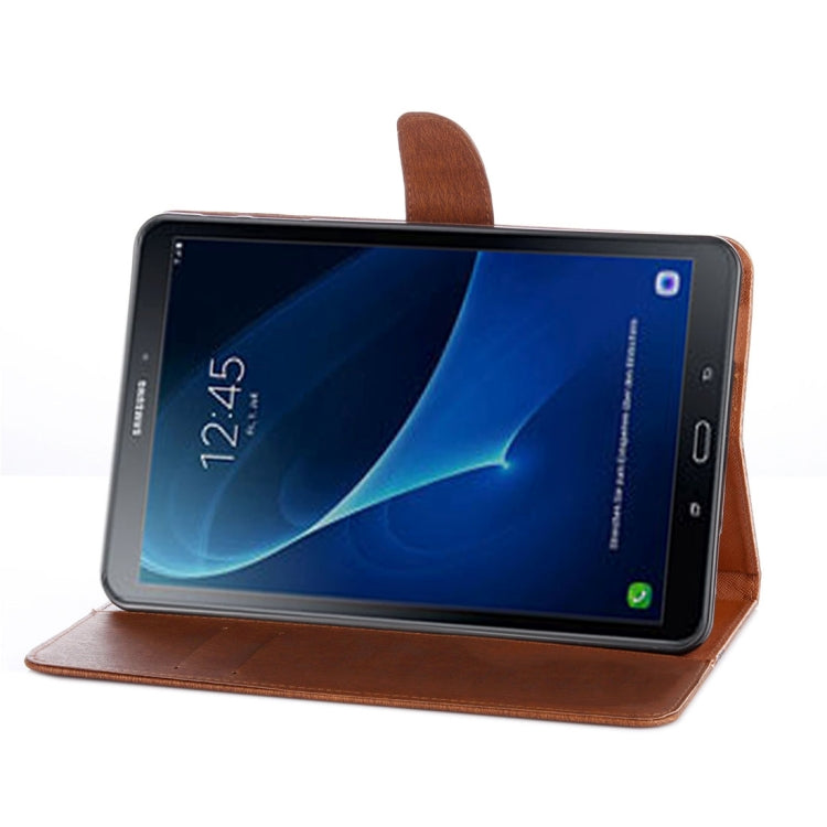 For Galaxy Tab A 10.1 (2016) / P580 Simple Style Horizontal Flip Leather Case with Holder & Card Slots & Wallet