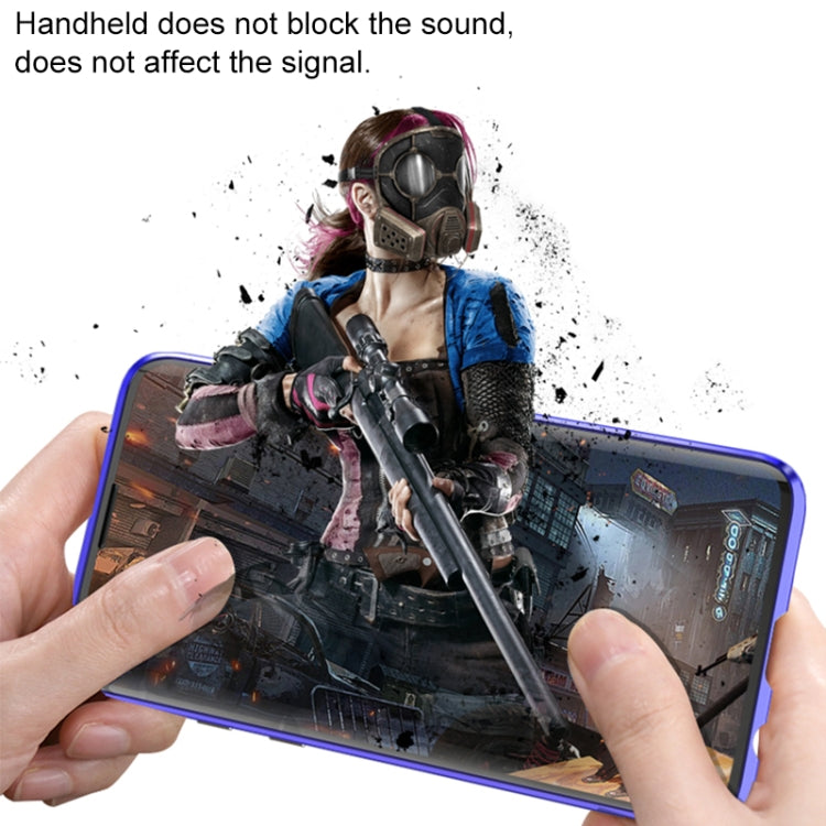 Ultra Slim Double Sides Magnetic Adsorption Angular Frame Tempered Glass Magnet Flip Case for Galaxy S10+, Screen Fingerprint Unlock Is Supported