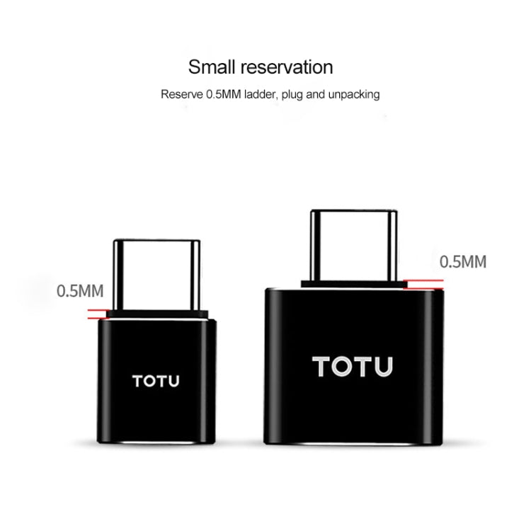 TOTUDESIGN Exquisite Series 5V 2.4A USB to USB-C / Type-C Adaptor