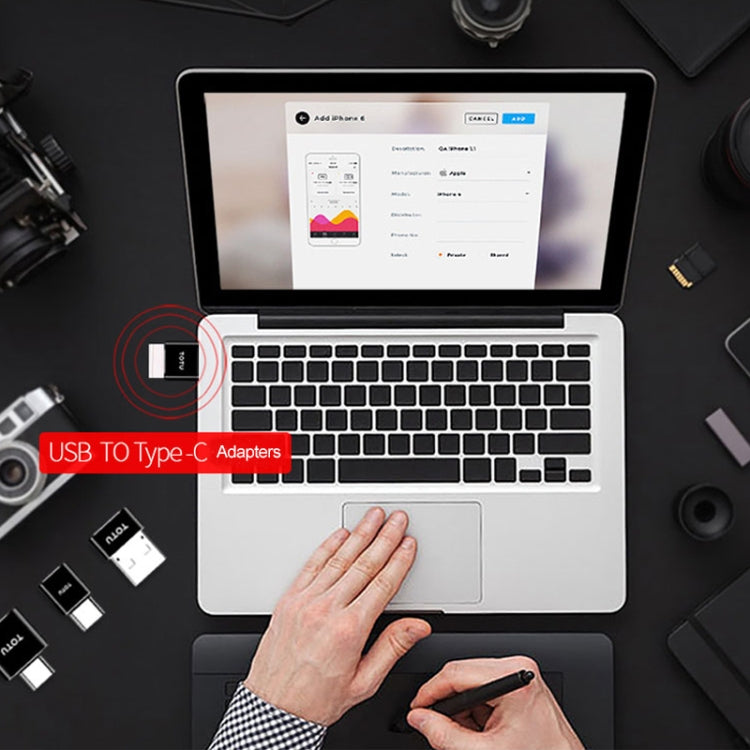 TOTUDESIGN Exquisite Series 5V 2.4A USB to USB-C / Type-C Adaptor