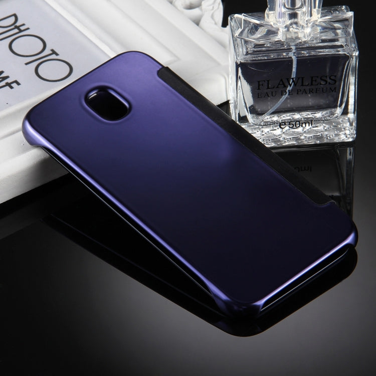 For Galaxy J5 (2017) / J530 (EU Version) Electroplating Mirror Horizontal Flip Leather Case