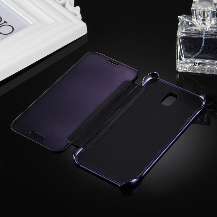 For Galaxy J5 (2017) / J530 (EU Version) Electroplating Mirror Horizontal Flip Leather Case
