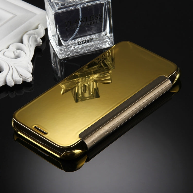 For Galaxy J5 (2017) / J530 (EU Version) Electroplating Mirror Horizontal Flip Leather Case