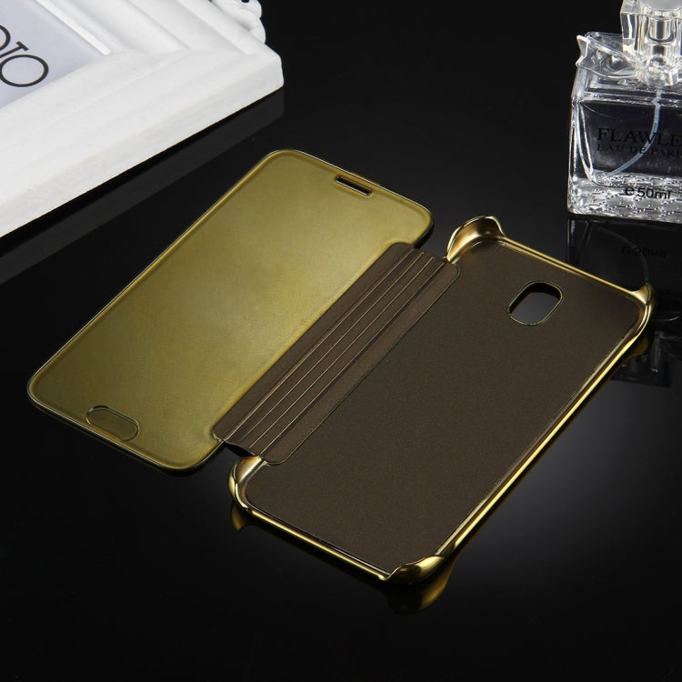 For Galaxy J5 (2017) / J530 (EU Version) Electroplating Mirror Horizontal Flip Leather Case