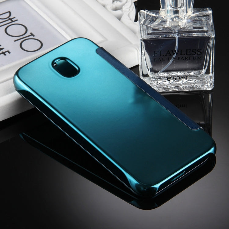 For Galaxy J5 (2017) / J530 (EU Version) Electroplating Mirror Horizontal Flip Leather Case