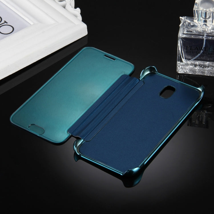 For Galaxy J5 (2017) / J530 (EU Version) Electroplating Mirror Horizontal Flip Leather Case