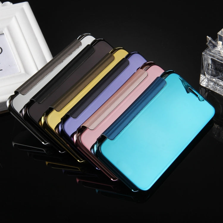 For Galaxy J5 (2017) / J530 (EU Version) Electroplating Mirror Horizontal Flip Leather Case