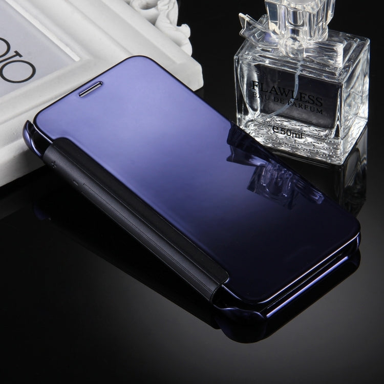 For Galaxy J7 (2017) / J730 (EU Version) Electroplating Mirror Horizontal Flip Leather Case