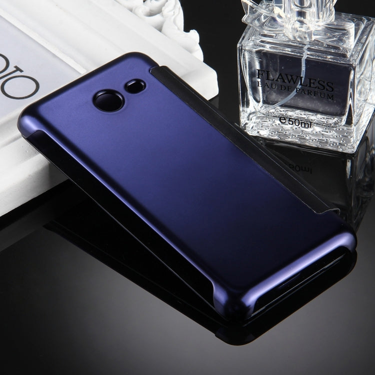 For Galaxy J5 (2017) (US Version) Electroplating Mirror Horizontal Flip Leather Case
