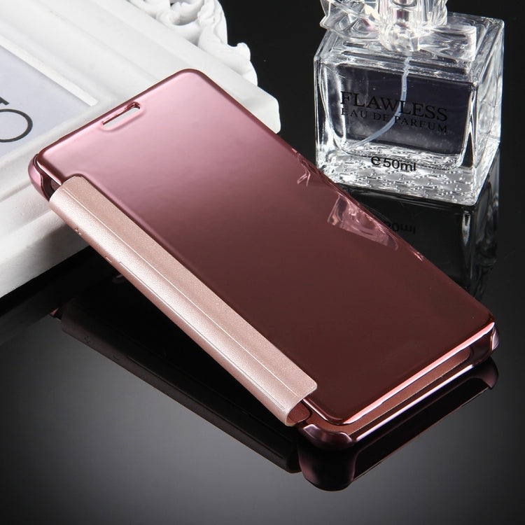 For Galaxy J5 (2017) (US Version) Electroplating Mirror Horizontal Flip Leather Case