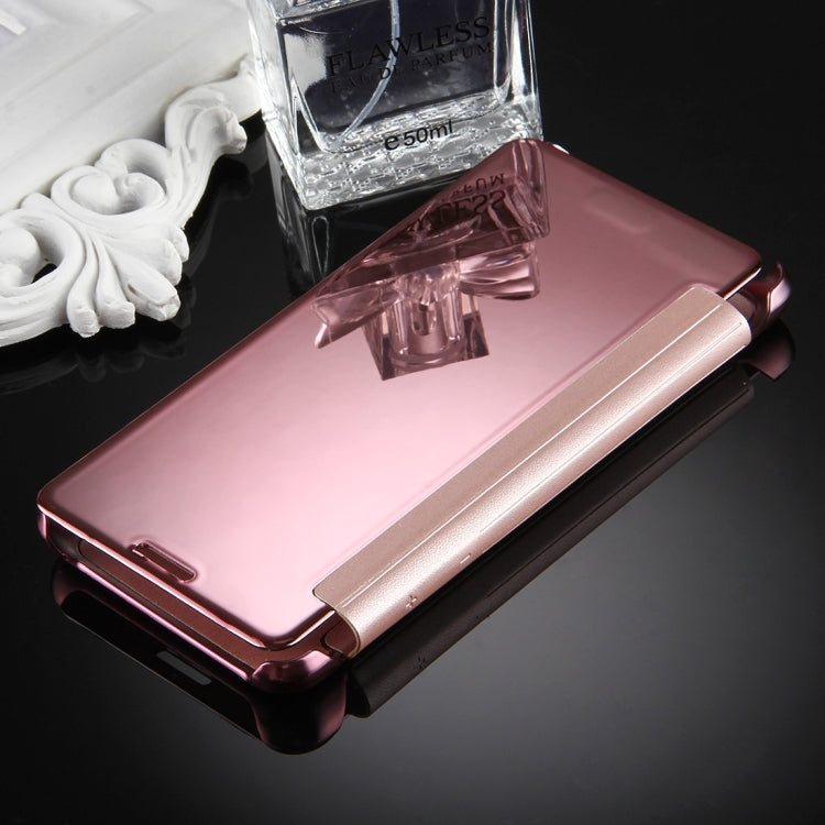 For Galaxy J5 (2017) (US Version) Electroplating Mirror Horizontal Flip Leather Case