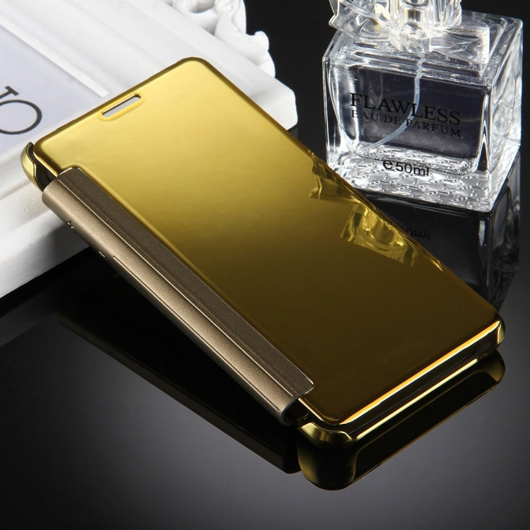 For Galaxy J5 (2017) (US Version) Electroplating Mirror Horizontal Flip Leather Case