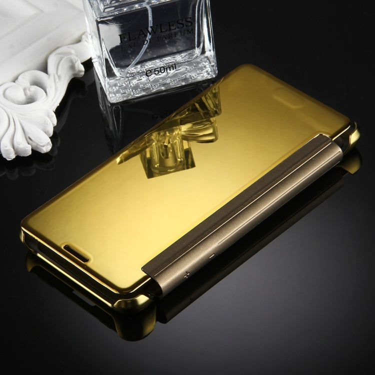 For Galaxy J5 (2017) (US Version) Electroplating Mirror Horizontal Flip Leather Case