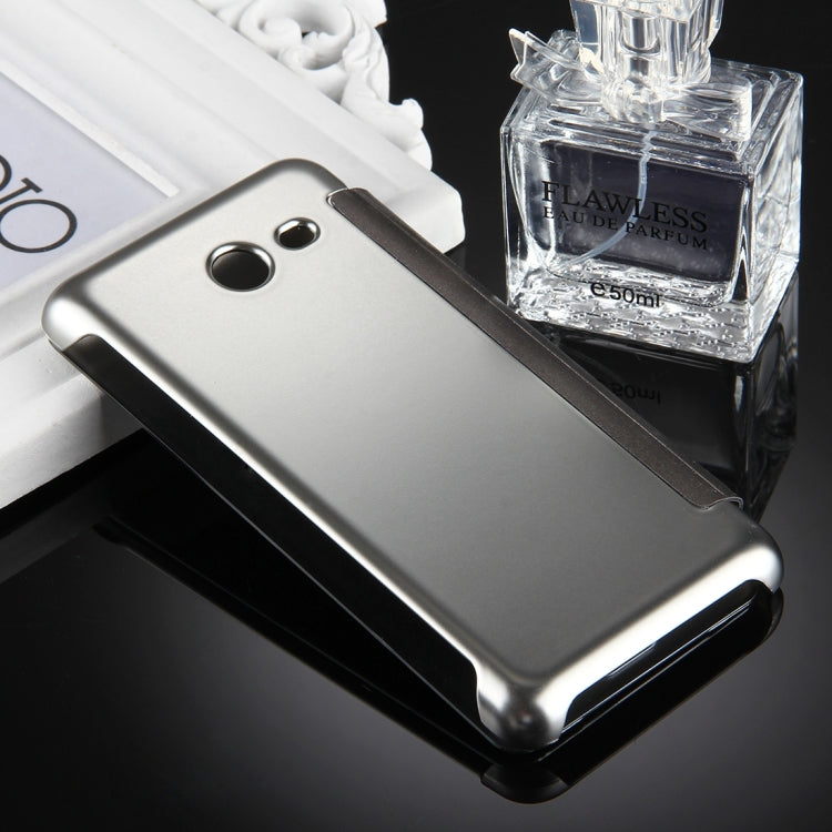 For Galaxy J5 (2017) (US Version) Electroplating Mirror Horizontal Flip Leather Case