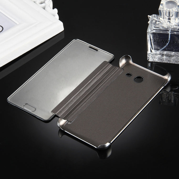 For Galaxy J5 (2017) (US Version) Electroplating Mirror Horizontal Flip Leather Case