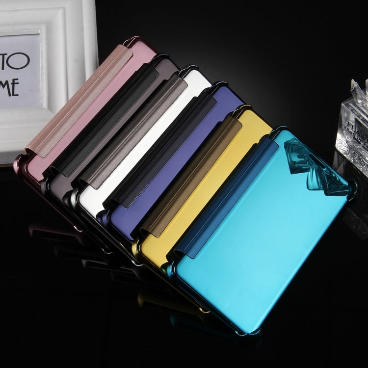 For Galaxy J5 (2017) (US Version) Electroplating Mirror Horizontal Flip Leather Case