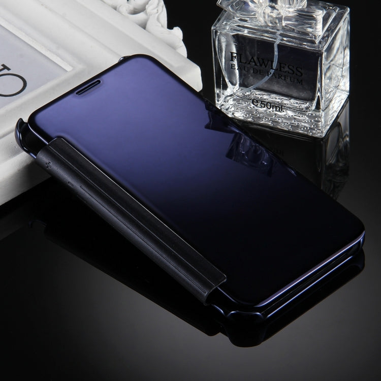 For Galaxy J7 (2017) (US Version) Electroplating Mirror Horizontal Flip Leather Case