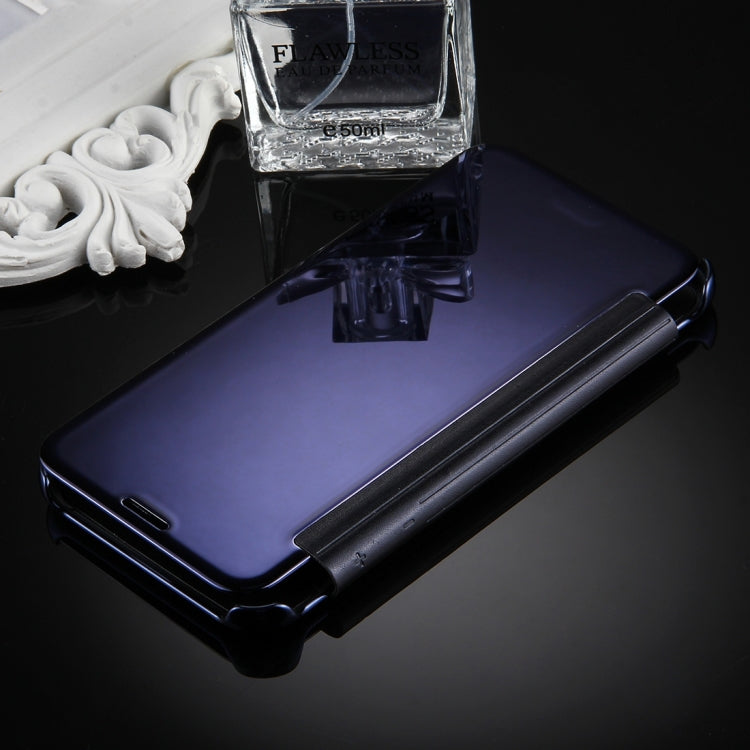 For Galaxy J7 (2017) (US Version) Electroplating Mirror Horizontal Flip Leather Case
