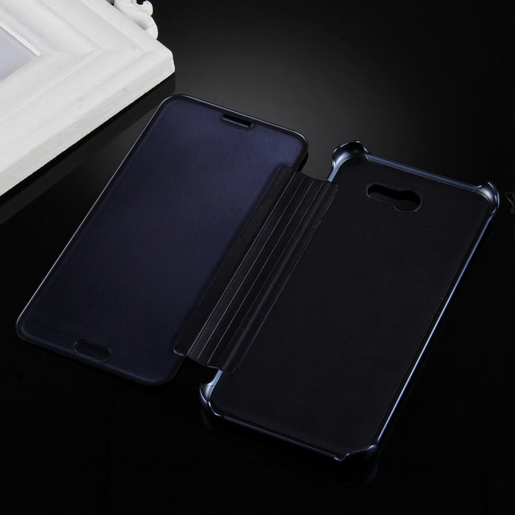 For Galaxy J7 (2017) (US Version) Electroplating Mirror Horizontal Flip Leather Case
