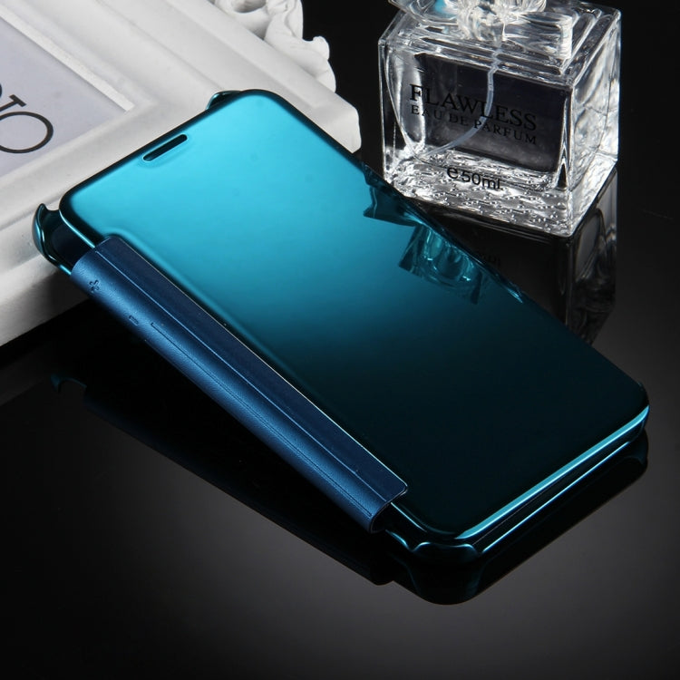 For Galaxy J7 (2017) (US Version) Electroplating Mirror Horizontal Flip Leather Case