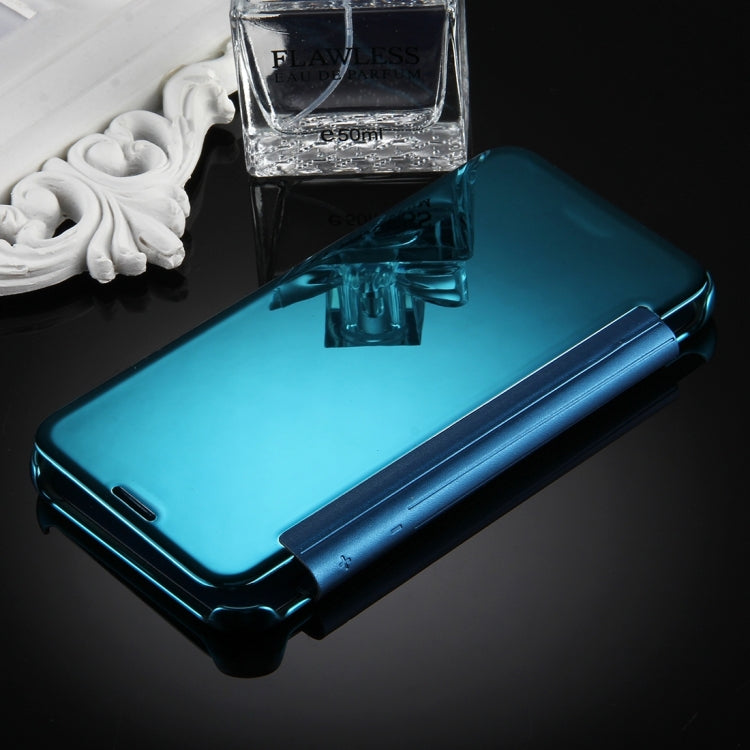 For Galaxy J7 (2017) (US Version) Electroplating Mirror Horizontal Flip Leather Case