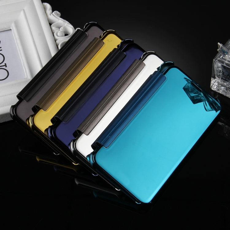 For Galaxy J7 (2017) (US Version) Electroplating Mirror Horizontal Flip Leather Case