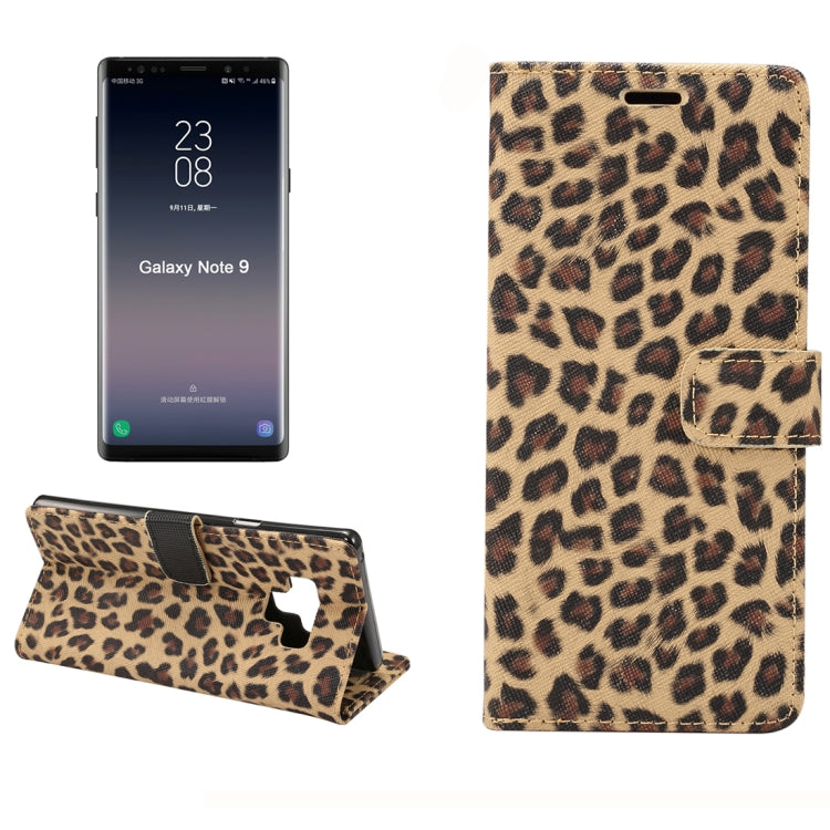 Leopard Pattern Horizontal Flip PU Leather Case for Galaxy Note 9, with Holder & Card Slot & Wallet