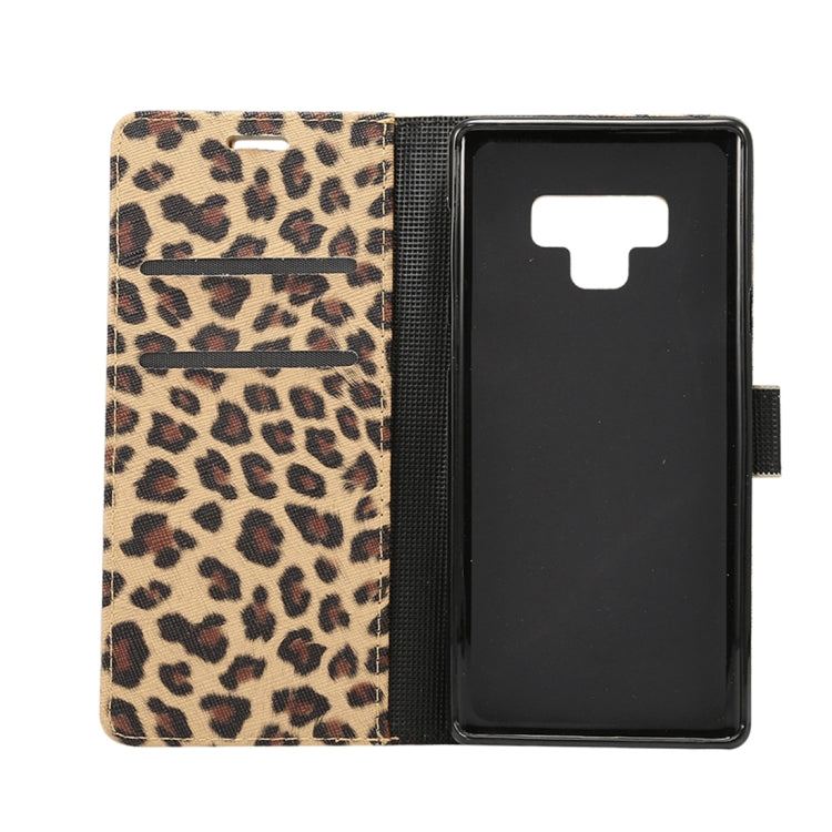 Leopard Pattern Horizontal Flip PU Leather Case for Galaxy Note 9, with Holder & Card Slot & Wallet