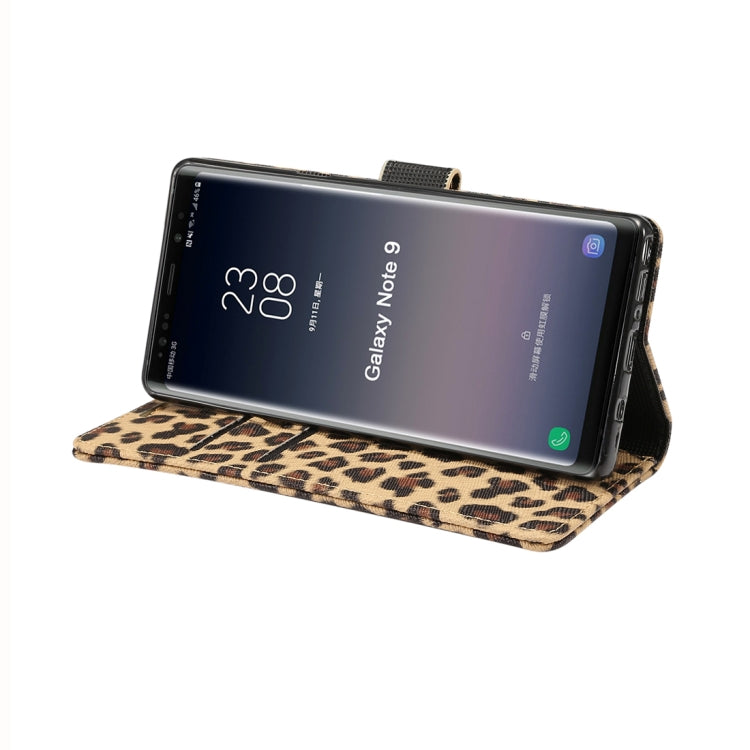 Leopard Pattern Horizontal Flip PU Leather Case for Galaxy Note 9, with Holder & Card Slot & Wallet