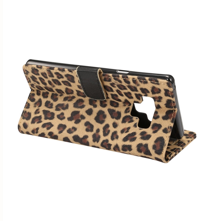 Leopard Pattern Horizontal Flip PU Leather Case for Galaxy Note 9, with Holder & Card Slot & Wallet