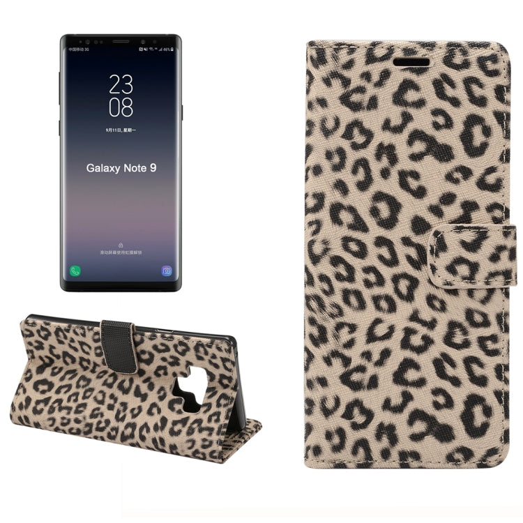 Leopard Pattern Horizontal Flip PU Leather Case for Galaxy Note 9, with Holder & Card Slot & Wallet