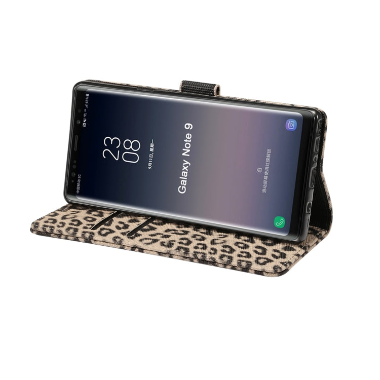 Leopard Pattern Horizontal Flip PU Leather Case for Galaxy Note 9, with Holder & Card Slot & Wallet