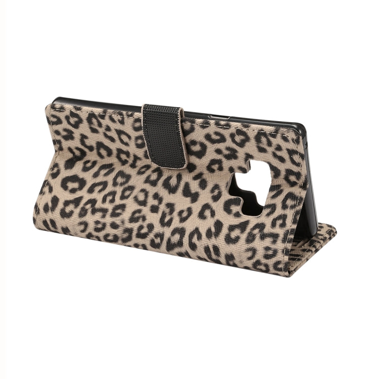 Leopard Pattern Horizontal Flip PU Leather Case for Galaxy Note 9, with Holder & Card Slot & Wallet