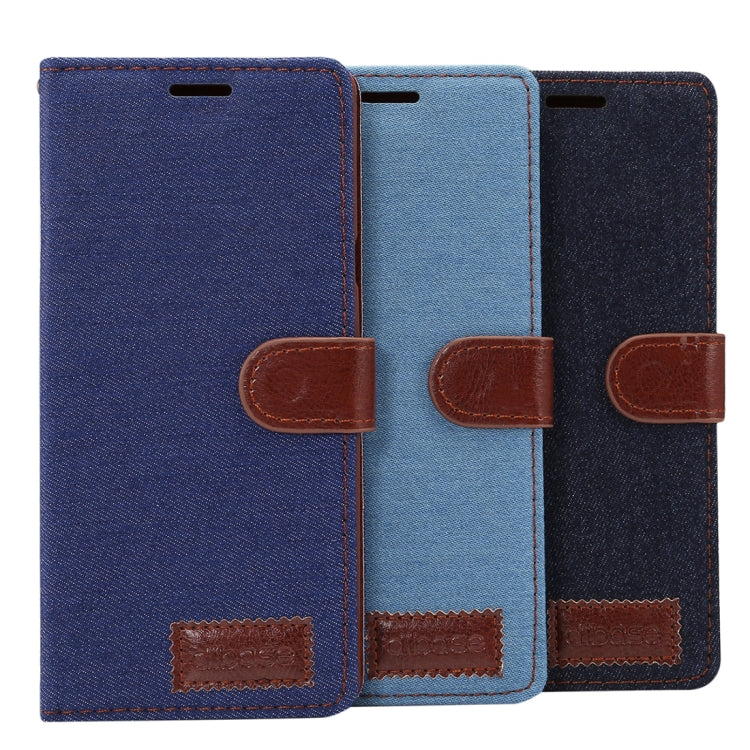 dibase Denim Texture Horizontal Flip PU Leather Case for Galaxy Note 9, with Holder & Card Slot