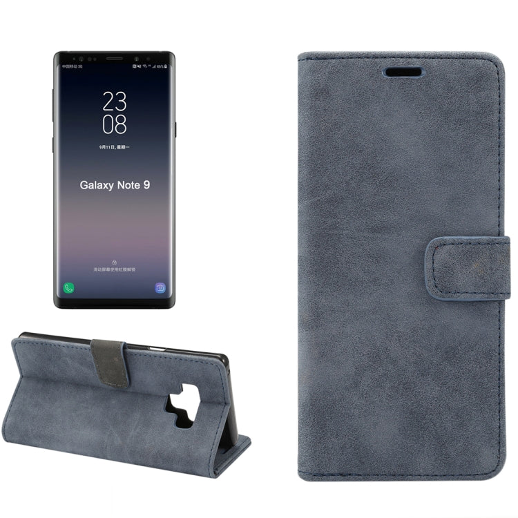 Sheep Bar Material Horizontal Flip PU Leather Case for Galaxy Note 9, with Holder & Card Slot & Wallet & Photo Frame