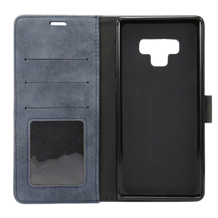 Sheep Bar Material Horizontal Flip PU Leather Case for Galaxy Note 9, with Holder & Card Slot & Wallet & Photo Frame
