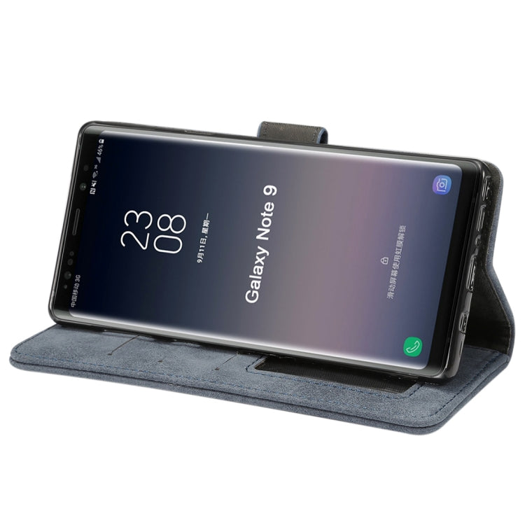 Sheep Bar Material Horizontal Flip PU Leather Case for Galaxy Note 9, with Holder & Card Slot & Wallet & Photo Frame