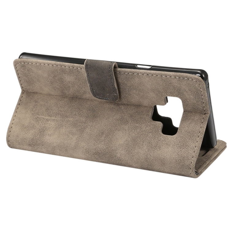 Sheep Bar Material Horizontal Flip PU Leather Case for Galaxy Note 9, with Holder & Card Slot & Wallet & Photo Frame