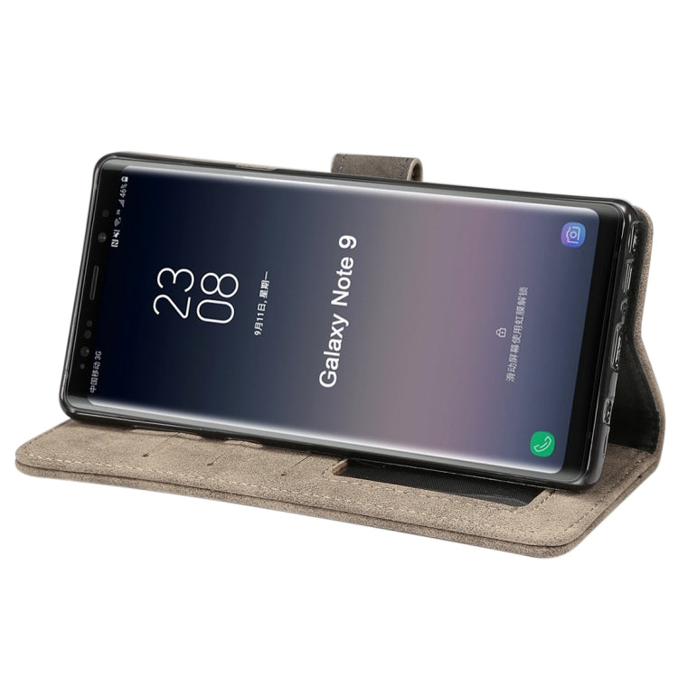 Sheep Bar Material Horizontal Flip PU Leather Case for Galaxy Note 9, with Holder & Card Slot & Wallet & Photo Frame