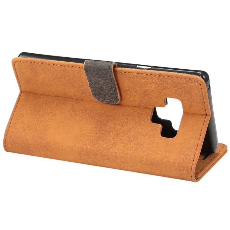 Sheep Bar Material Horizontal Flip PU Leather Case for Galaxy Note 9, with Holder & Card Slot & Wallet & Photo Frame