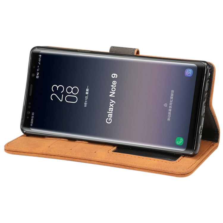 Sheep Bar Material Horizontal Flip PU Leather Case for Galaxy Note 9, with Holder & Card Slot & Wallet & Photo Frame