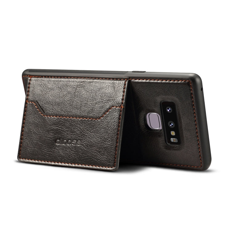 dibase Crazy Horse Texture PU Leather Case for Galaxy Note 9, with Holder & Card Slot