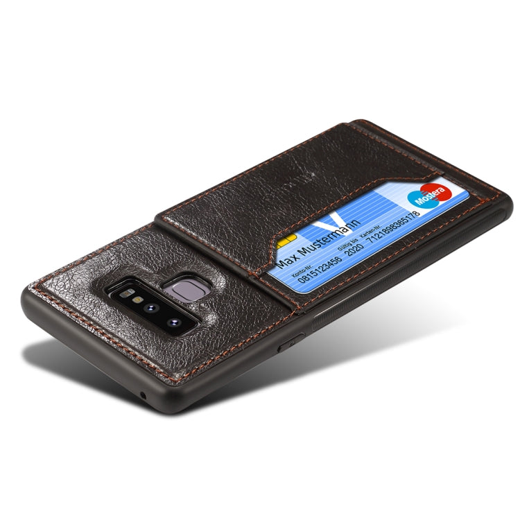 dibase Crazy Horse Texture PU Leather Case for Galaxy Note 9, with Holder & Card Slot