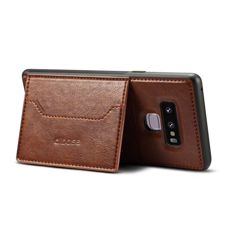dibase Crazy Horse Texture PU Leather Case for Galaxy Note 9, with Holder & Card Slot
