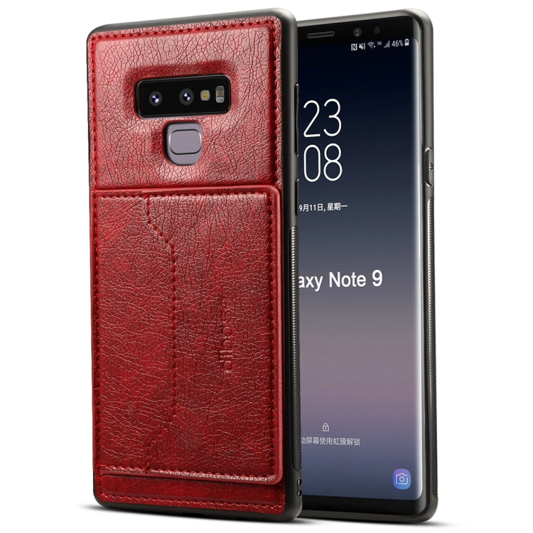 dibase Crazy Horse Texture PU Leather Case for Galaxy Note 9, with Holder & Card Slot