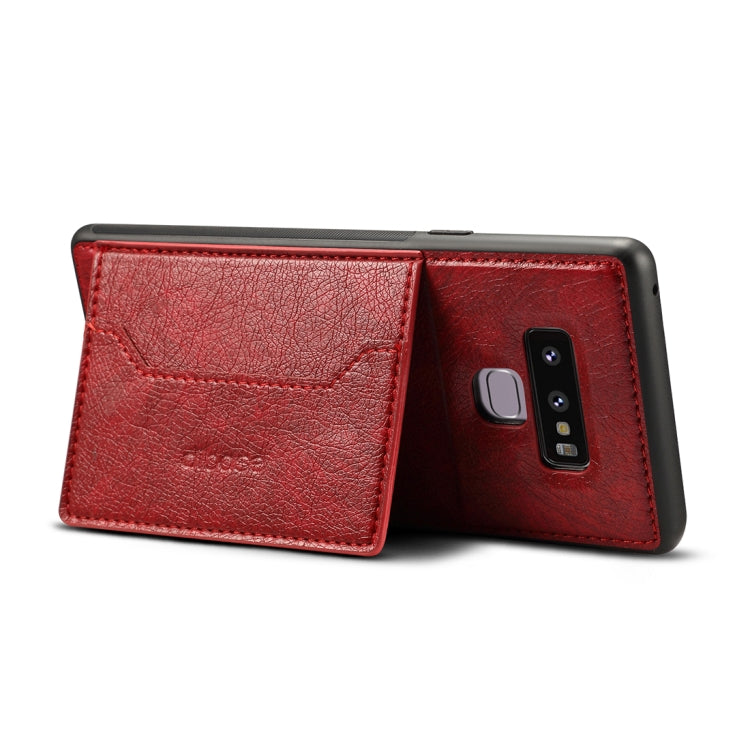 dibase Crazy Horse Texture PU Leather Case for Galaxy Note 9, with Holder & Card Slot