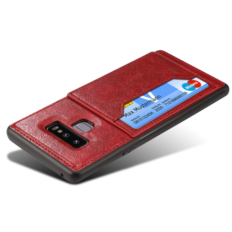 dibase Crazy Horse Texture PU Leather Case for Galaxy Note 9, with Holder & Card Slot